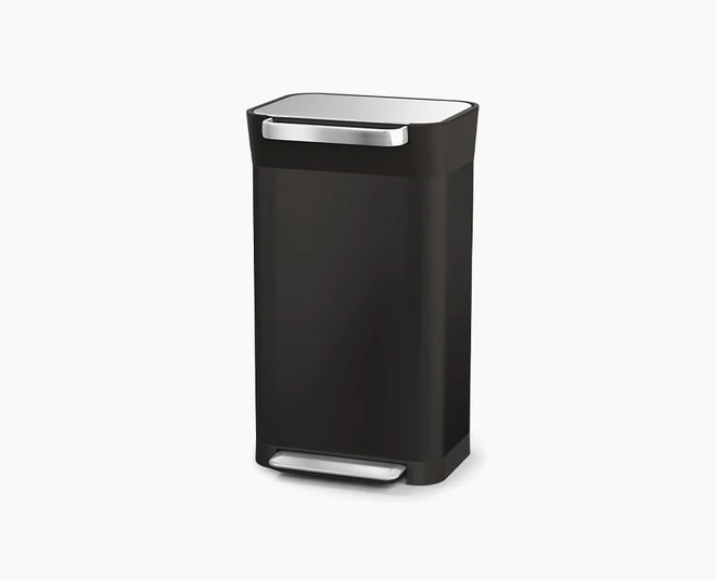 Poubelle 30l Noir Mat Arc Easy-Push